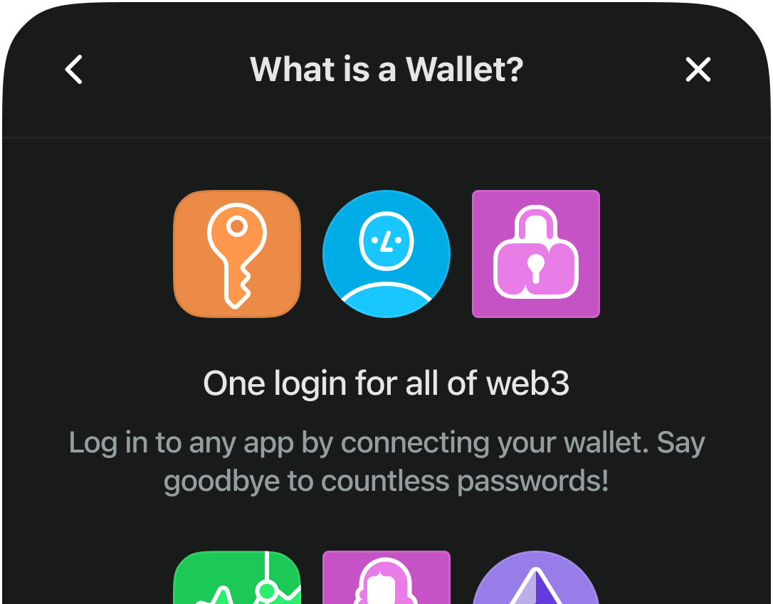 Illustration explaining concepts of crypto wallets